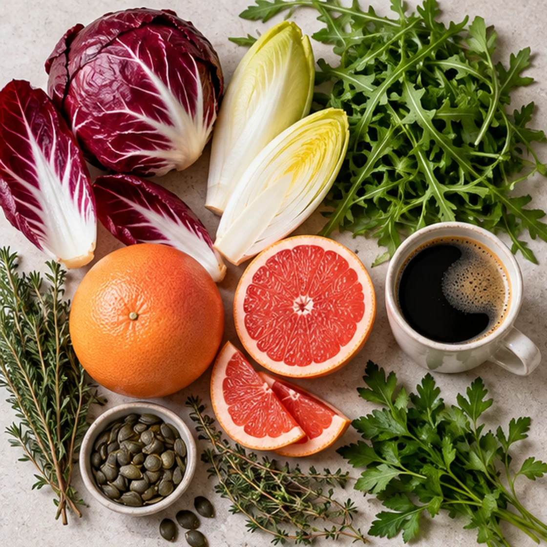 Bitterstoffe abnehmen – Chicorée, Radicchio, Rucola, Grapefruit und Kaffee