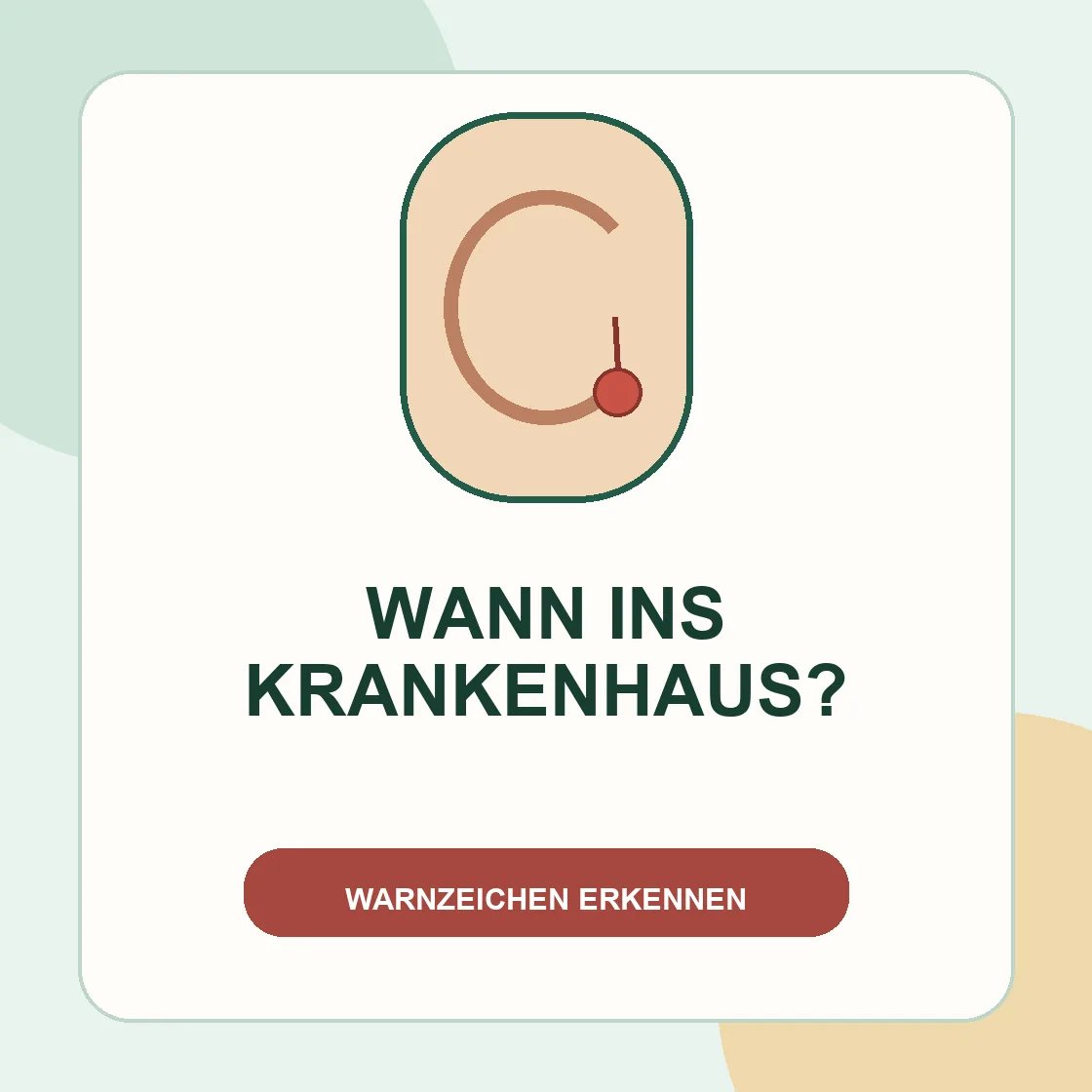 Blinddarmreizung wann ins Krankenhaus – Bauchzeichnung mit markiertem rechten Unterbauch.