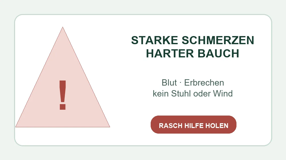 Corona Blähungen – starke Schmerzen, harter Bauch, Blut und anhaltendes Erbrechen als Warnzeichen.