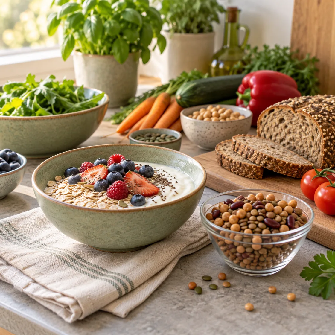 dukan diät – Haferflocken, Beeren, Hülsenfrüchte und Vollkorn für Alltagsmahlzeiten