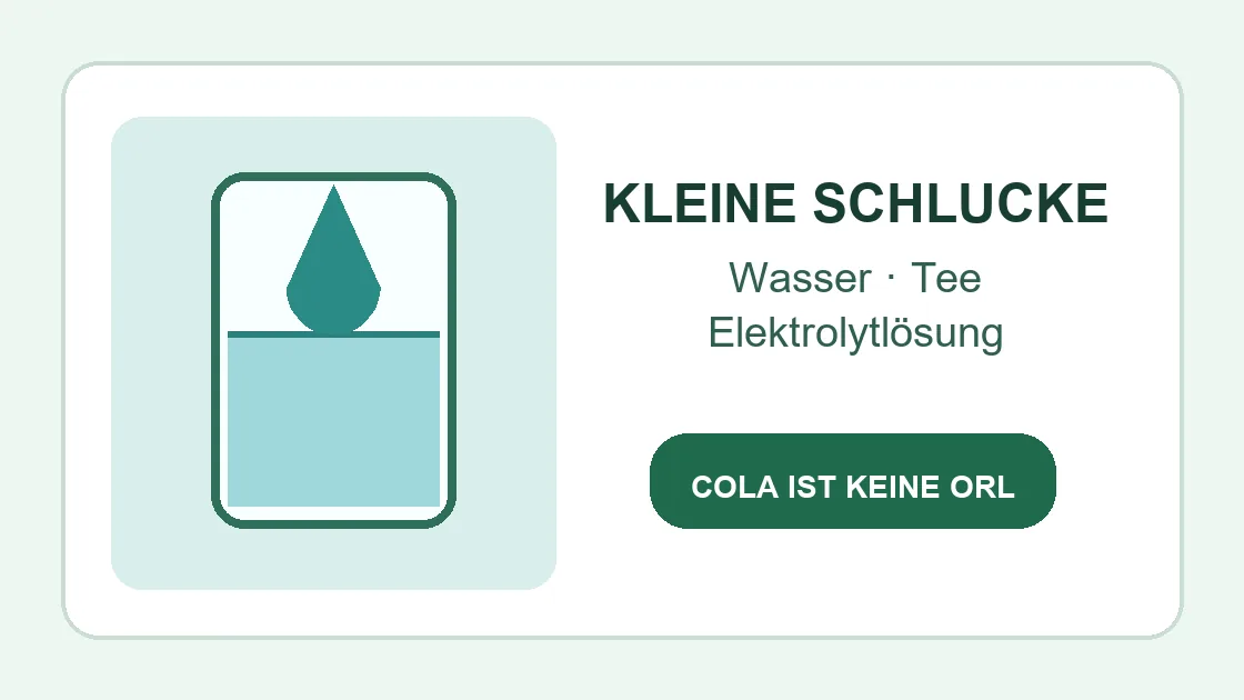 Durchfall wie Wasser Coronavirus – Wasser, Tee und Elektrolytlösung in kleinen Schlucken.