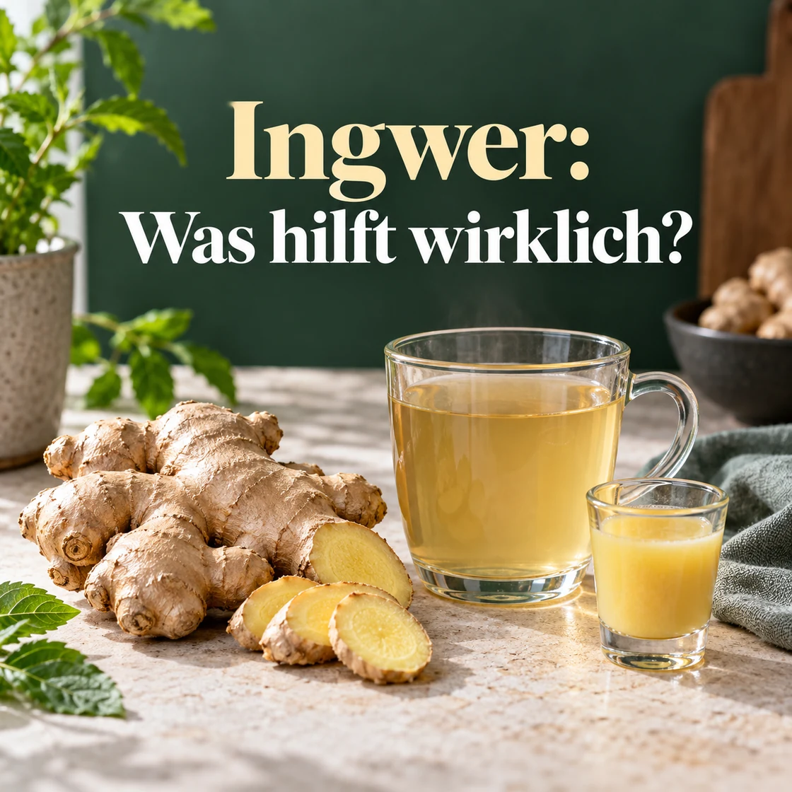 ingwer abnehmen – frischer Ingwer mit der Frage Ingwer: Was hilft wirklich?