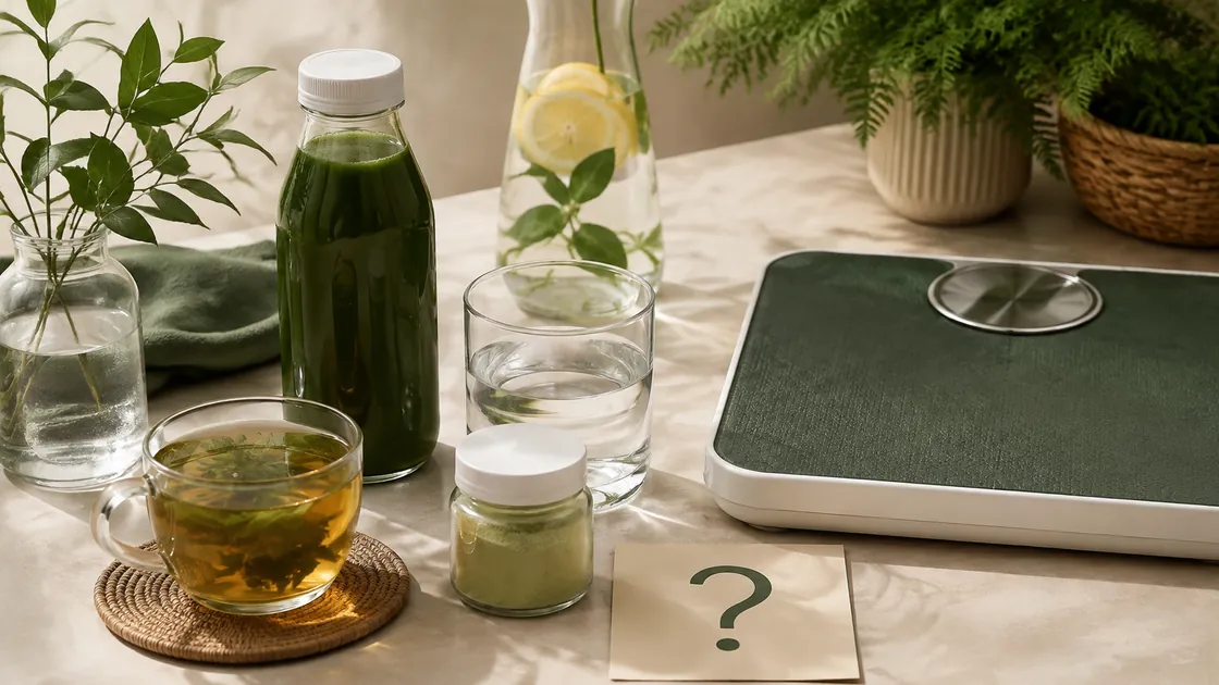Körper entschlacken – Saft, Kräutertee, Pulver, Wasser und Waage im Produktcheck.