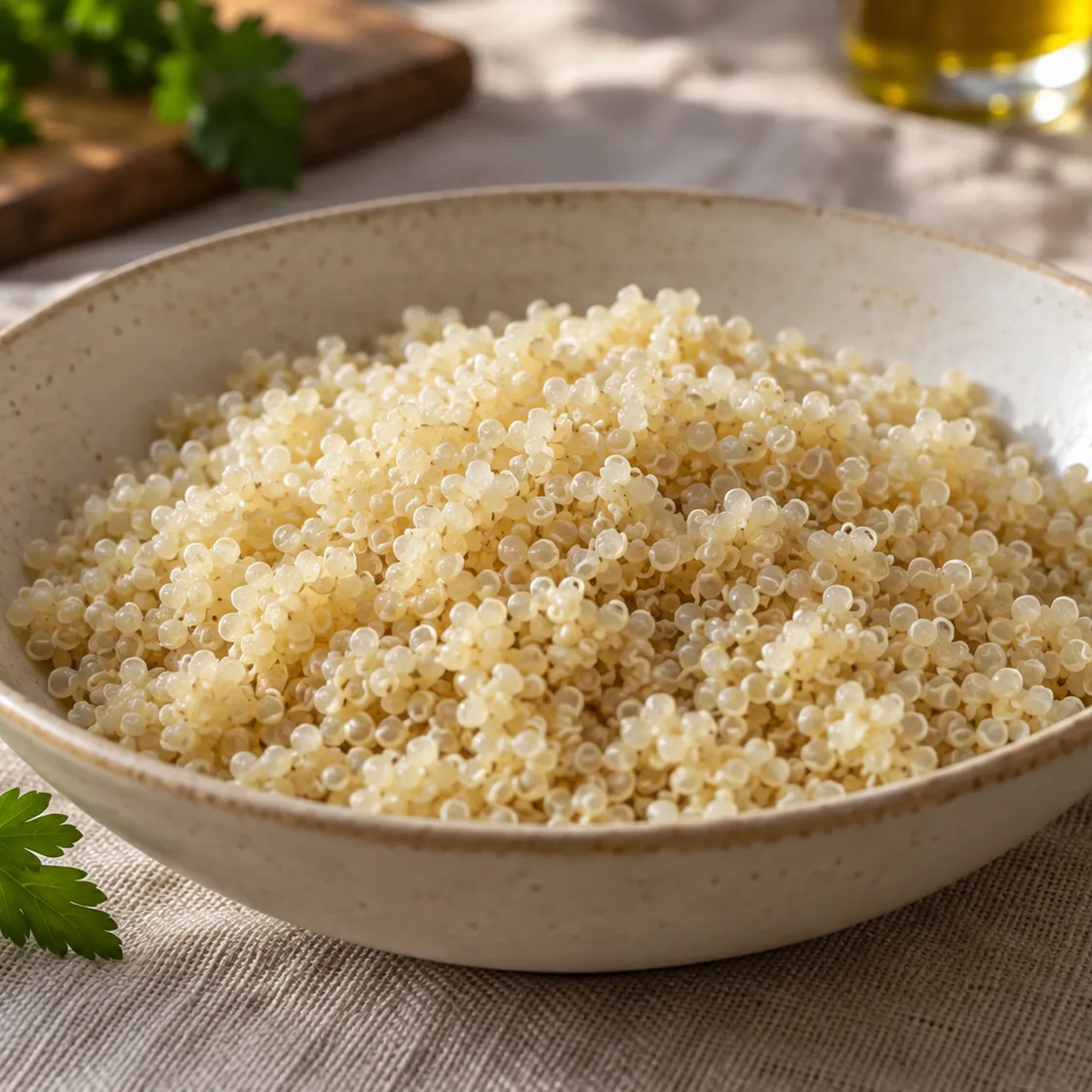 Quinoa gesund: gegarte Quinoa als einfache Beilage