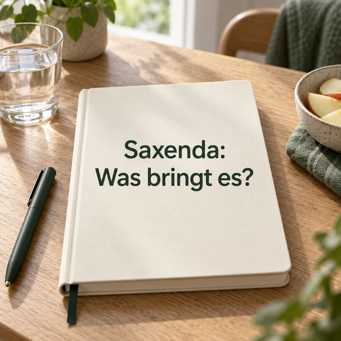 saxenda abnehmen – Notizbuch mit der Frage Saxenda: Was bringt es?