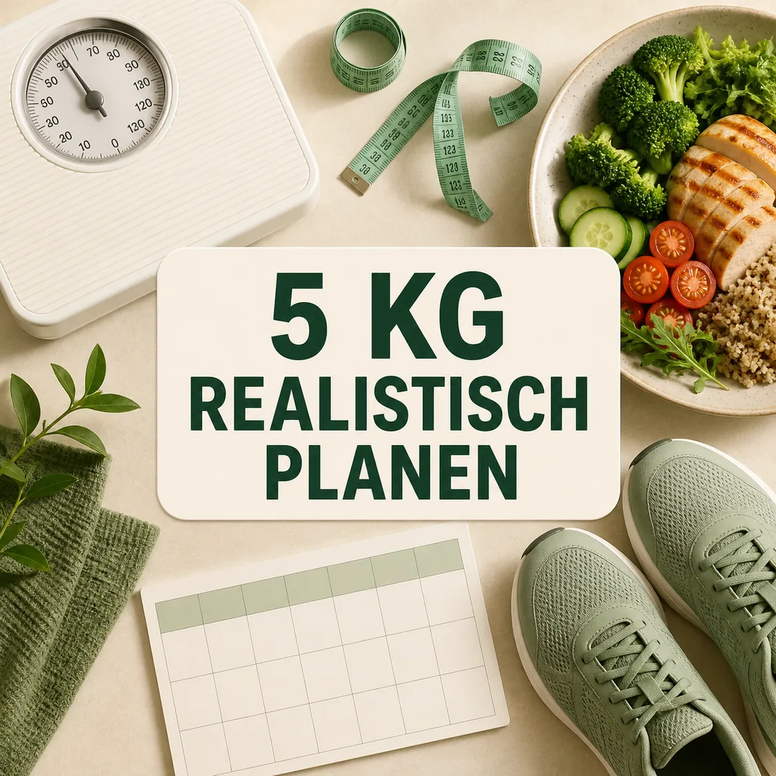 Schnell 5 kg abnehmen – Waage, Zeitplan, ausgewogene Mahlzeit und Schuhe.