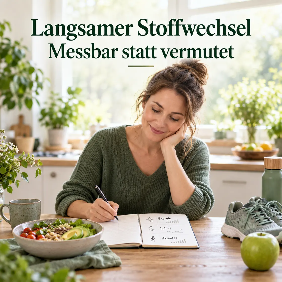 Langsamer Stoffwechsel – Beobachtungen zu Energie, Schlaf, Bewegung und Ernährung.