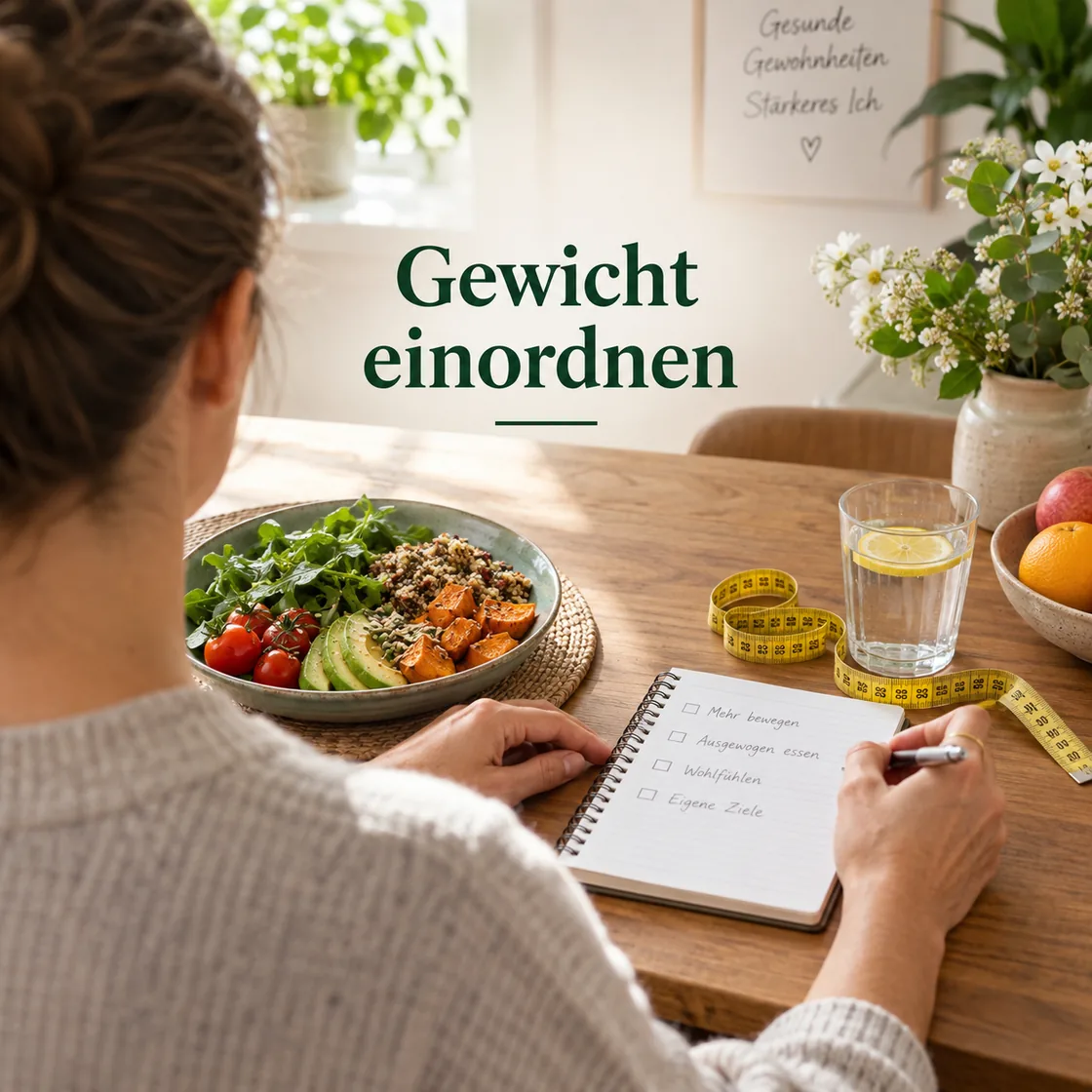 übergewicht – ruhiges Titelbild Gewicht einordnen