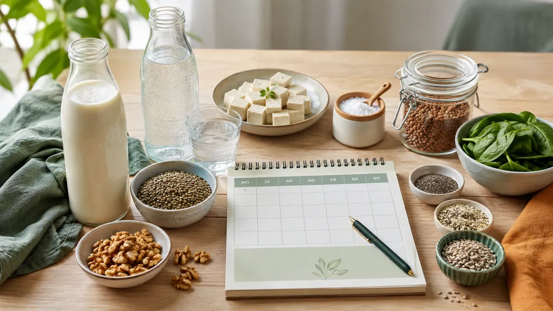 Vegan abnehmen – Pflanzendrink, Tofu, Hülsenfrüchte, Jodsalz, Nüsse und Wochenplan.