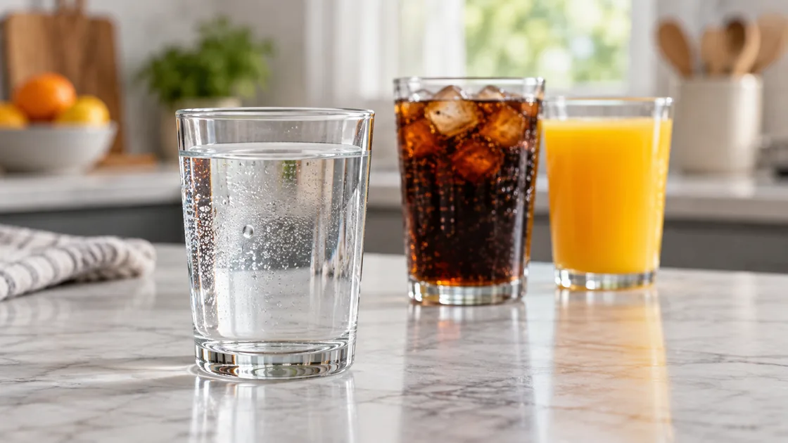 wasser trinken abnehmen – Wasser als kalorienfreie Alternative zu Limonade und Saft