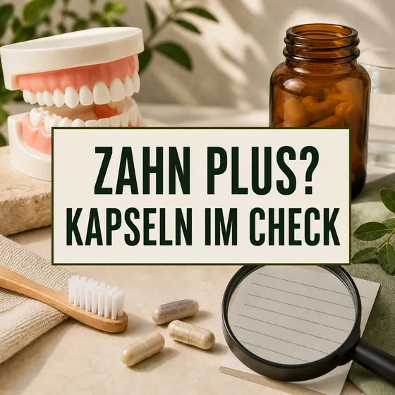 Zahn Plus – Zahnmodell, neutrale Kapseln, Zahnbürste und Etikett im Faktencheck.