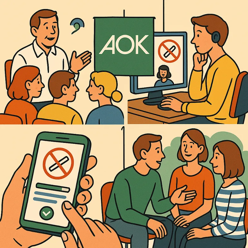 AOK-Programme zur Rauchentwöhnung