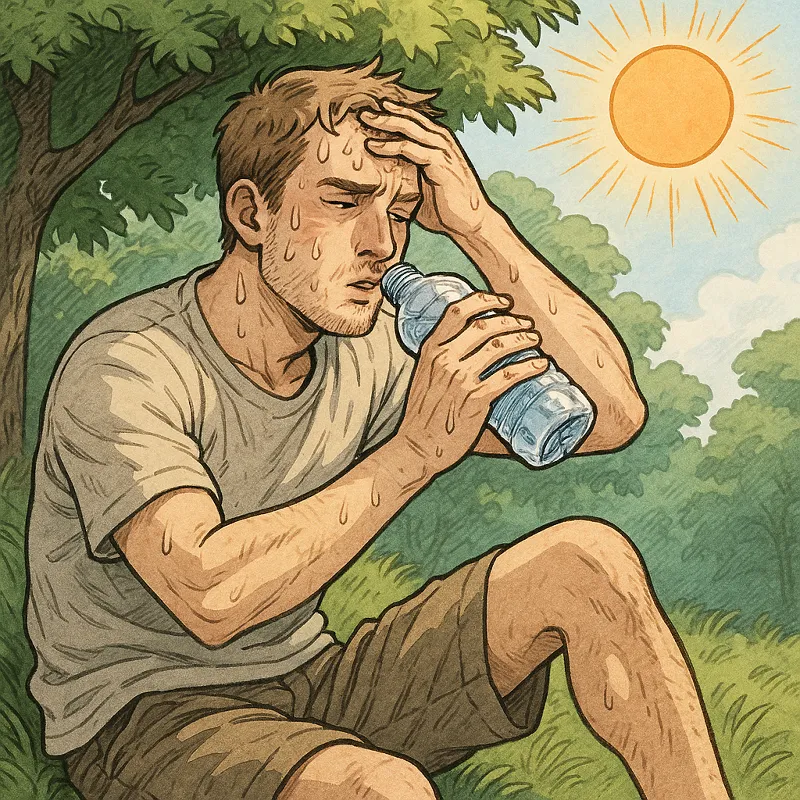 Sonnenstich Symptome Beobachtung und Erholung