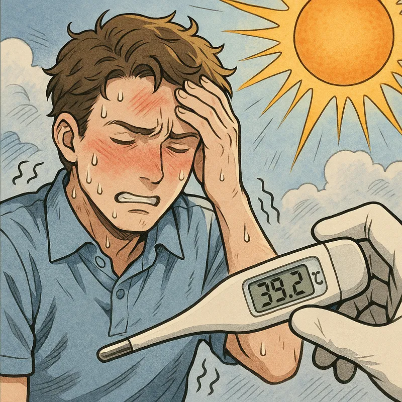 Sonnenstich Symptome Differenzialdiagnose wichtig