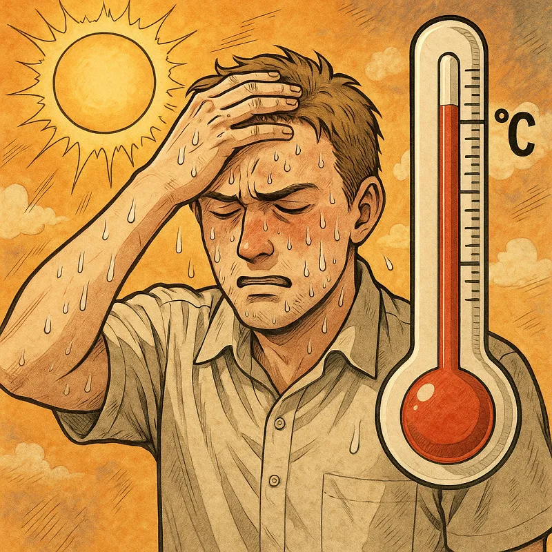 Sonnenstich Symptome Entstehung und Bedeutung von Fieber