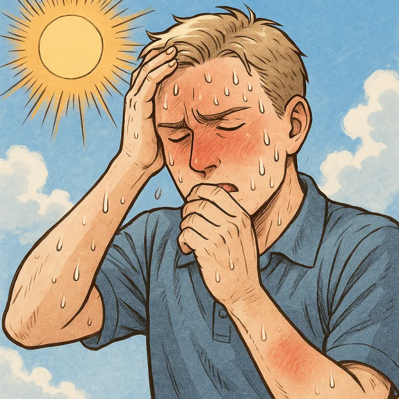 Sonnenstich Symptome Frühe Anzeichen erkennen