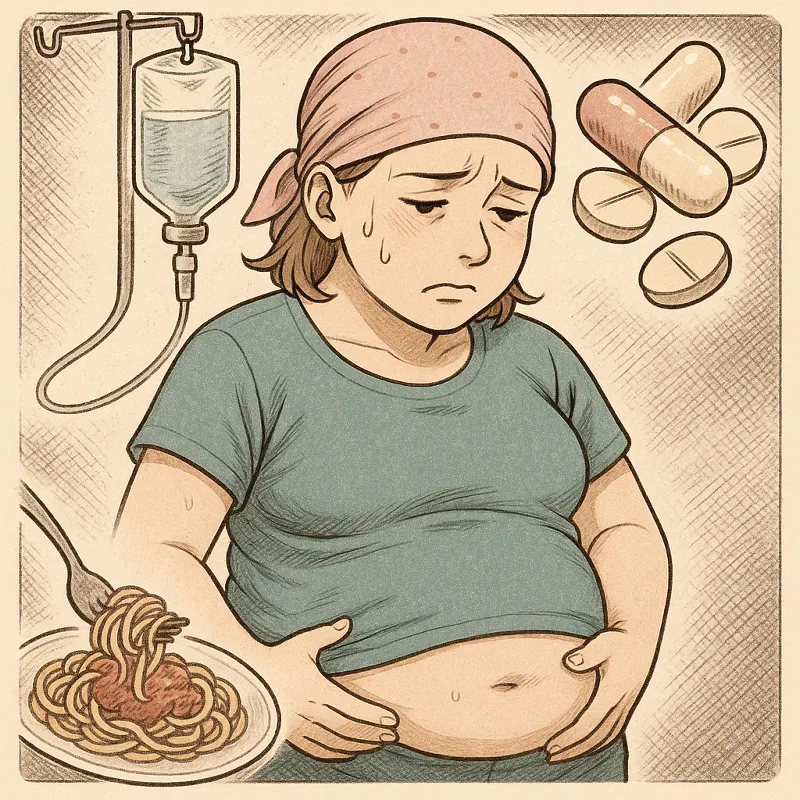 Gewichtszunahme während der Therapie