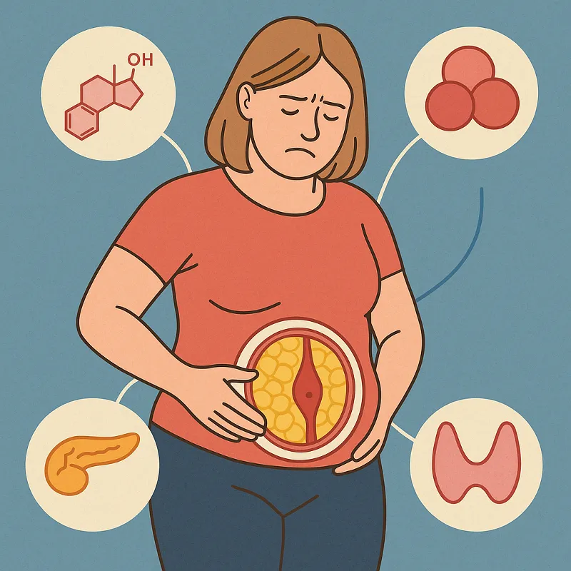 bauchfett-reduzieren Hormonelle Einflüsse auf die Fettverteilung