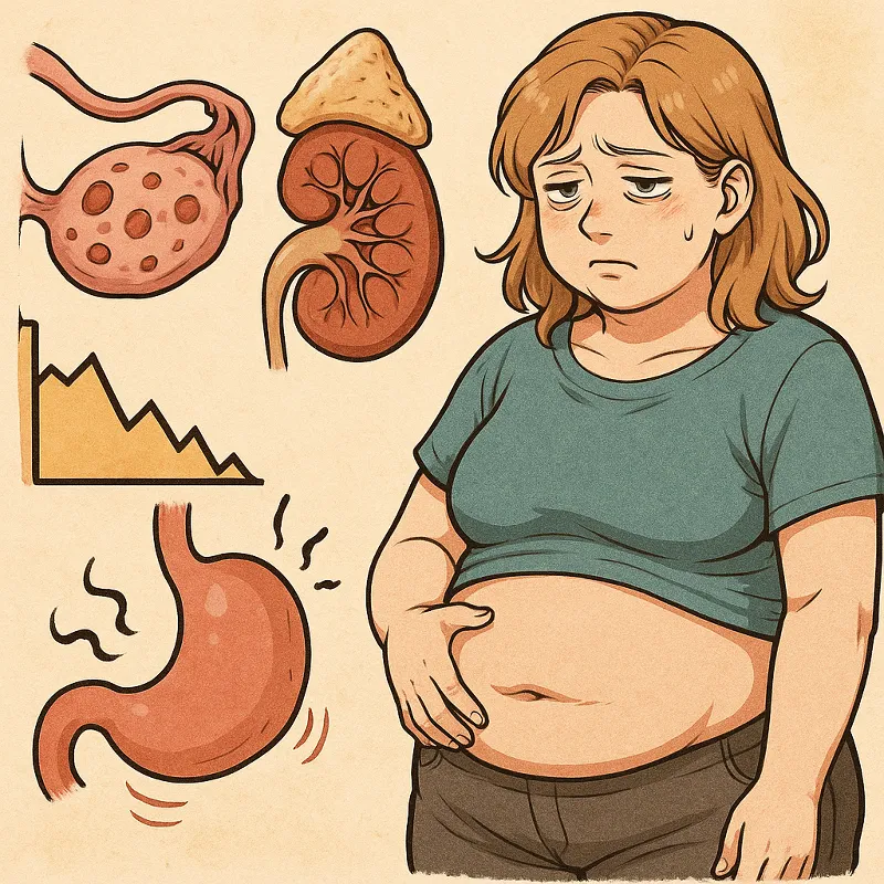 schnelle gewichtszunahme in kurzer zeit Hormonelle und metabolische Ursachen