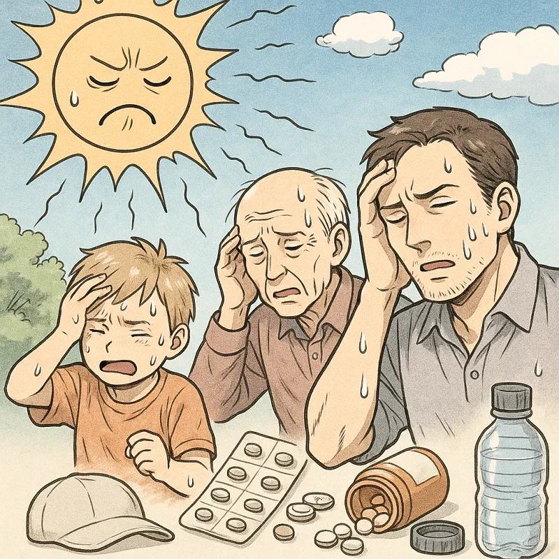 Sonnenstich SymptomeIndividuelle Risikofaktoren