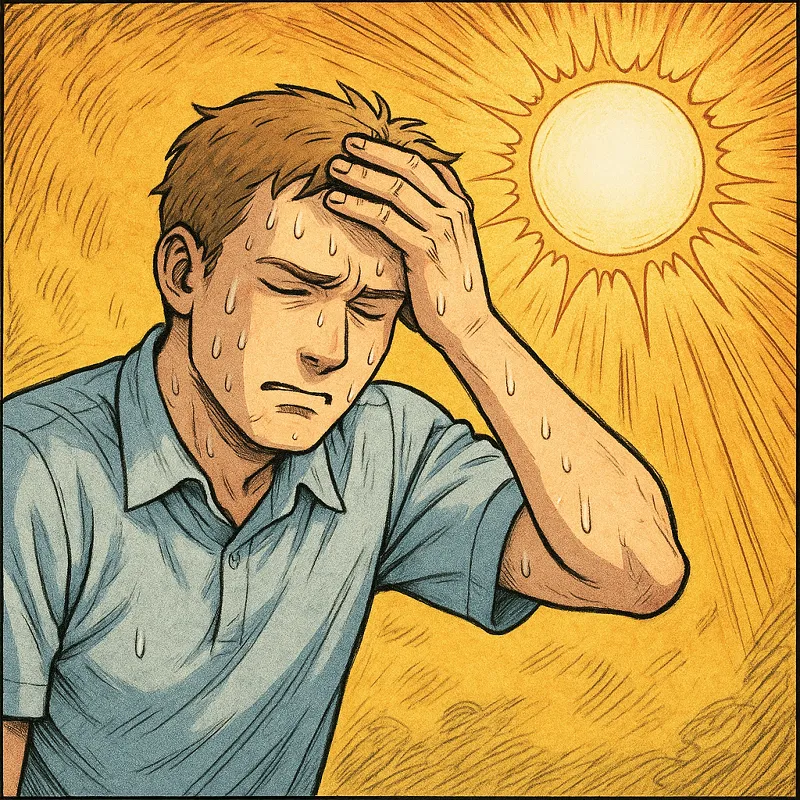 Sonnenstich Symptome Milder Verlauf ohne Komplikationen