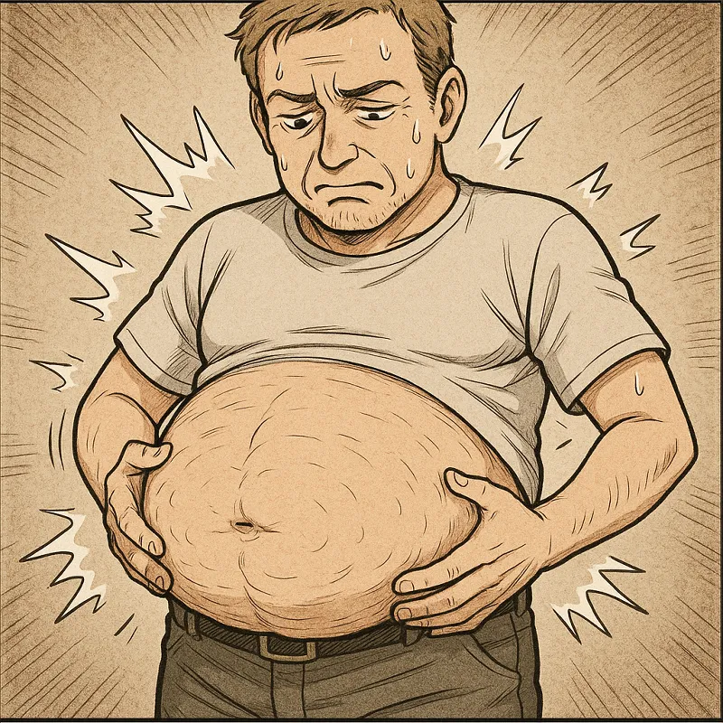 Reduzierter Blähbauch