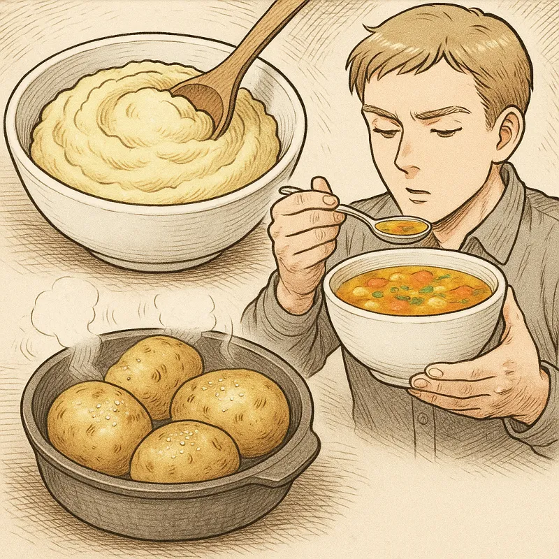 Essen bei Durchfall Rezeptideen mit Kartoffeln