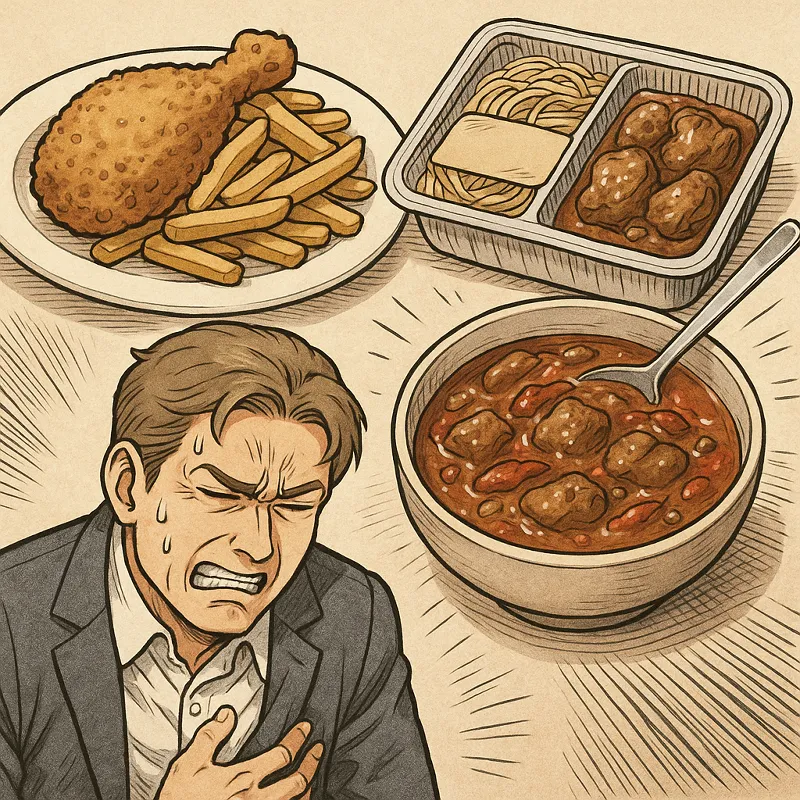 Divertikulitis Hausmittel Schwer verdauliche Fette und Zusatzstoffe