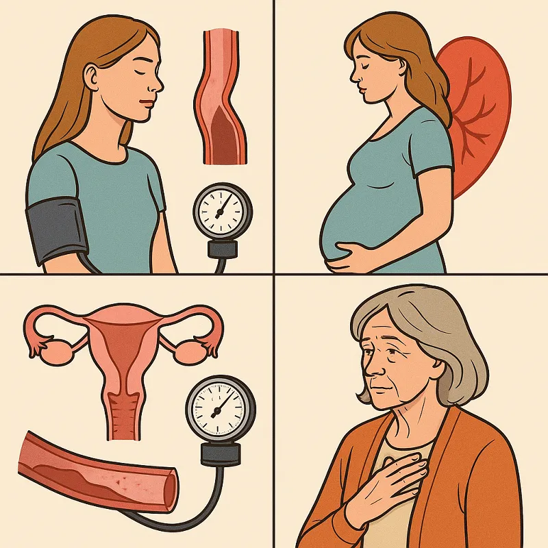 Blutdruck normal Spezifische physiologische Merkmale bei Frauen