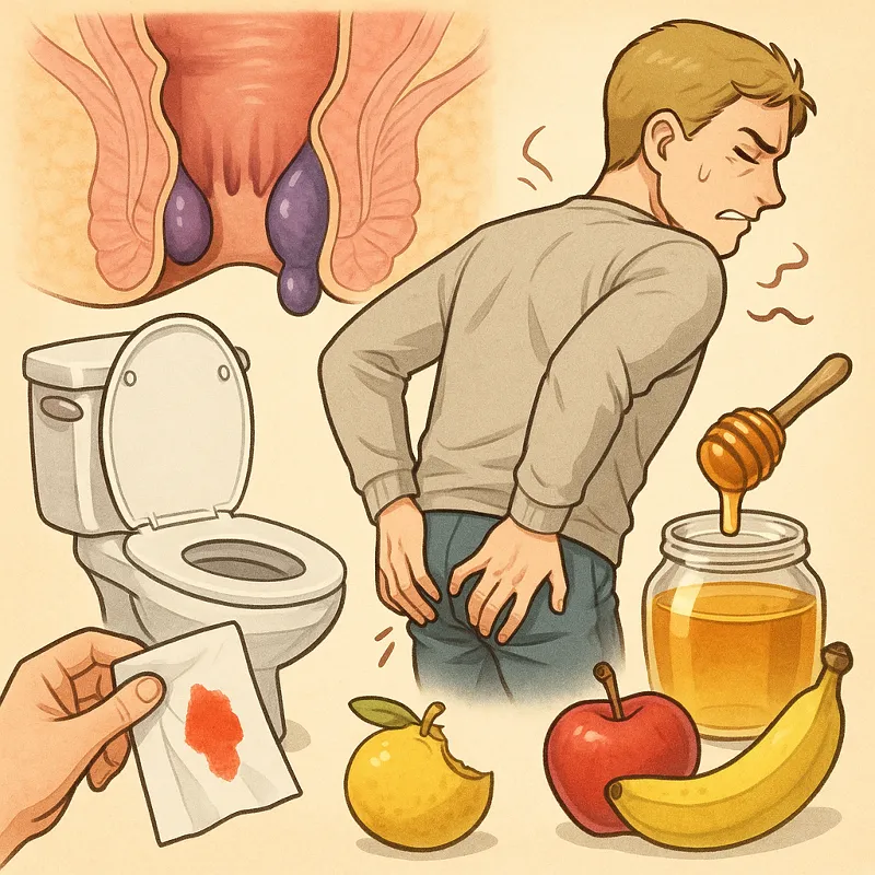 Unterschied zwischen inneren und äußeren Hämorrhoiden