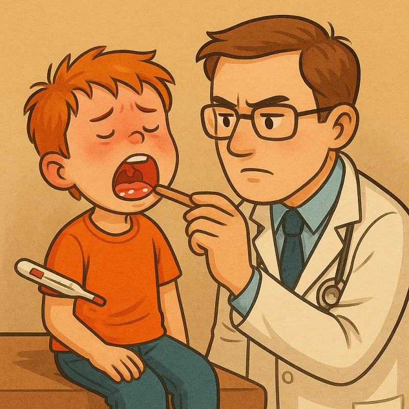 Halsschmerzen was tun Wann zum Kinderarzt